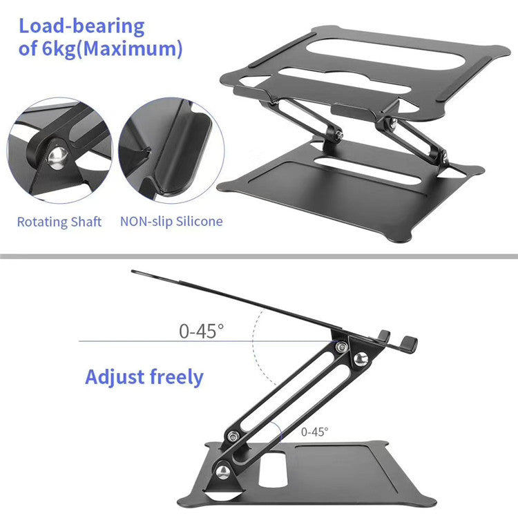 MacRush Adjustable Aluminum Laptop Stand — Comfort, Style, Productivity